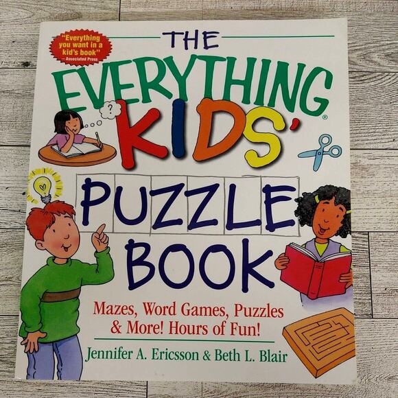 The Everything Kids' Puzzle Book - Mazes Word Games Puzzles‎ & More - UNUSED - Picture 1 of 16